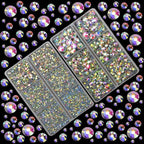 10000Pcs 2-Boxes Mixed Size Hot Fix Round Crystals Gems Glass Stones Hotfix - Image 2