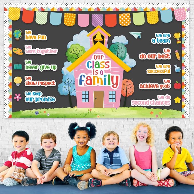 Motivational Bulletin Board Classroom Decorations Our Class is A Family - Image 7