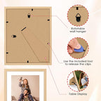 FIXSMITH 10 Pack Natural Picture Frames Collage Wall Decor - Image 5
