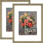 Vittanly 12x16 Picture Frames Set of 2, Ornate Vintage Photo Frame by Vittanly