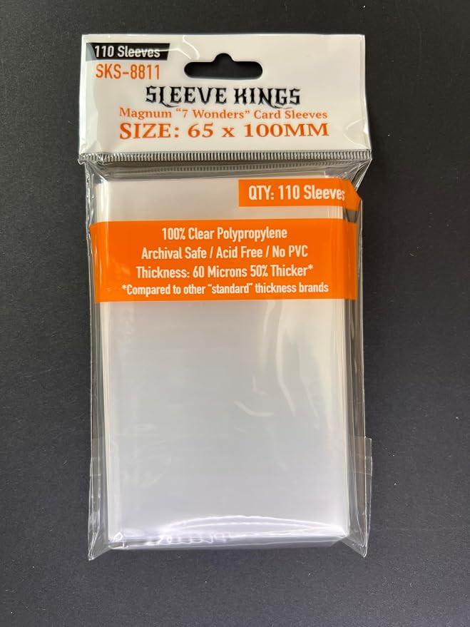Sleeve Kings Magnum 7 Wonders Card Sleeves 65 X 100 mm - Image 3