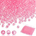 BONNY BOXX 2000pcs 4mm Acrylic Faceted Round Crystal Beads Transparent Pink by BONNY+BOXX
