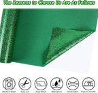 ​TORC Green Glitter HTV Green Heat Transfer Vinyl HTV Rolls - Image 2