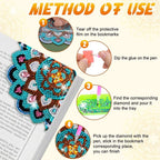 WIVICO 6Pcs Diamond Painting Bookmarks, Diamond Pearl Art Kits - Image 4