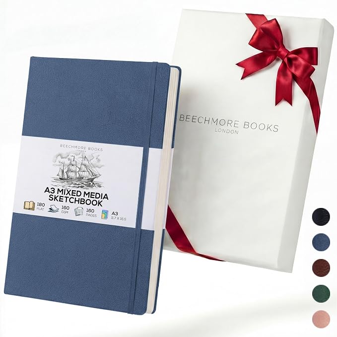 Beechmore Books A3 Mixed Media Sketchbook by BeechmoreBooks