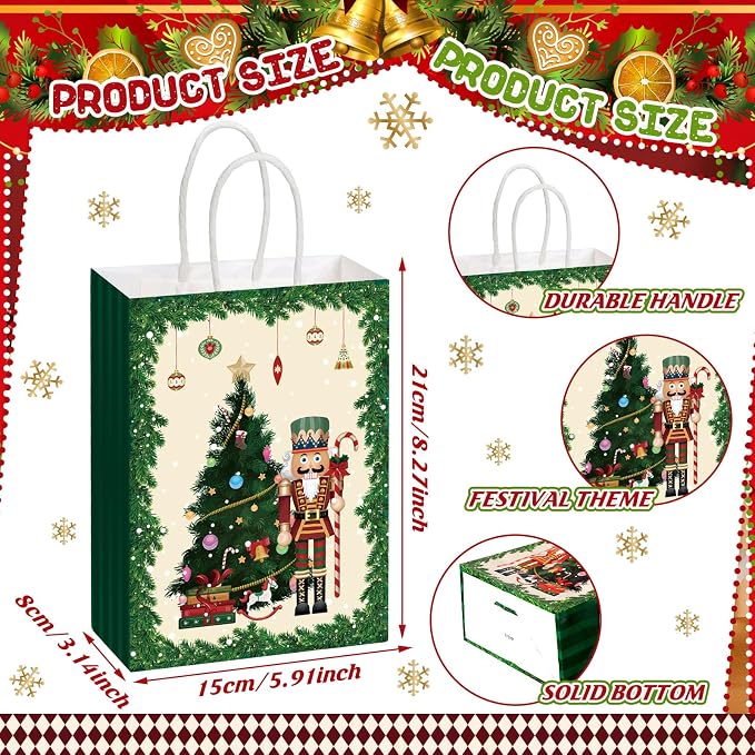 Kolldenn 48 Pcs Christmas Nutcracker Party Favors Bags Bulk Christmas - Image 2