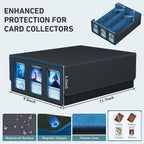 3-Row Trading Card Storage Box, Bulk Cards Case - Image 5