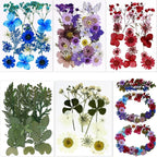 BIHRTC 100pcs Blue Dried Flowers by HOME