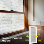 ADD.HERES Window Privacy Film, Frosted Glass Decorative Static Cling, Removable - Image 4