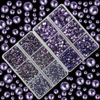 10000Pcs 2-Boxes Mixed Size Hot Fix Round Crystals Gems Glass Stones Hotfix - Image 2