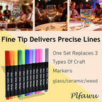 12 Colors Acrylic Wine Glass Markers - Image 2