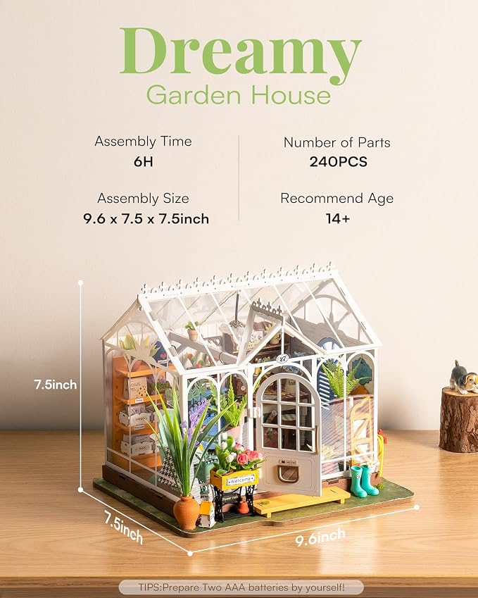 Rowood DIY Miniature House Kit, Mini Dollhouse KIt, Mayberry Street Craft Model - Image 3