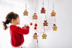 Renbuzhu 39PCS Christmas Crafts Bulk: Gingerbread Men Paper Suncatchers DIY Kit - Image 7