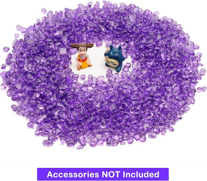 Glass Stones, 1Lb/460g Irregular Sea Glass Dercorative Rocks Non-Toxic - Image 4
