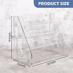 CELSOL Upgraded 4 Tier Acrylic Card Display Stand, Sports Cards, Stickers & - Image 2