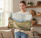YOXORDQ Christian Bible Floral Canvas Wall Art Scripture Wildflower Picture - Image 6