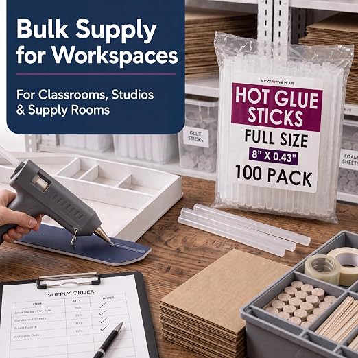 Innovative Haus Full Size Hot Glue Sticks Bulk 100 Pack - Image 5