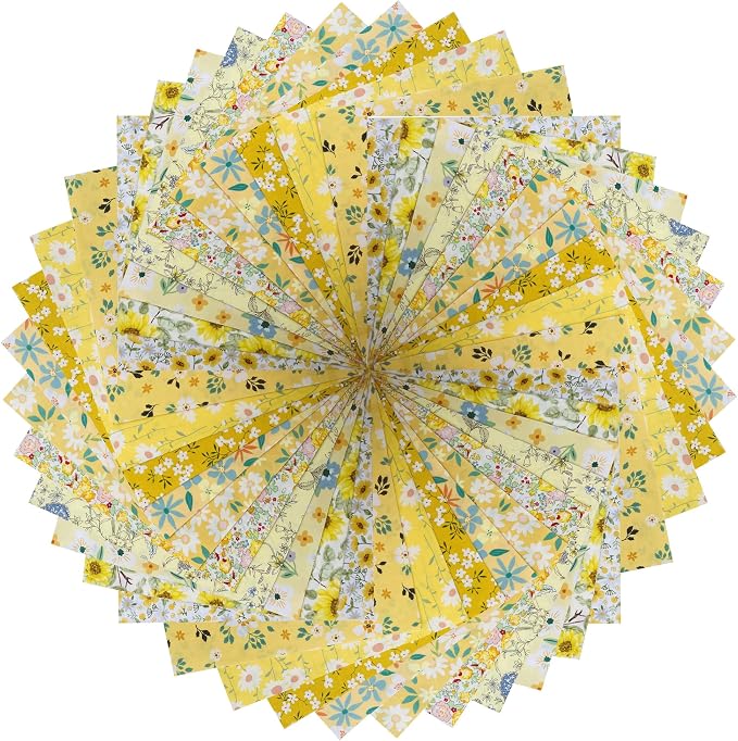 HANPATQUI 50PCS 12 x 12 inch 100% Cotton Fat Quarters Fabric - Image 3