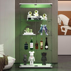 FLYMUHJIA 4-Shelf Tempered Glass Display Cabinet - Image 2