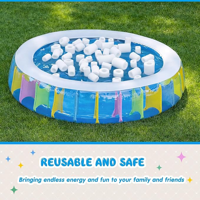 Frienda 50 Pcs Pool Noodles Bits Multicolor Craft Small Size Versatile Mixed - Image 6