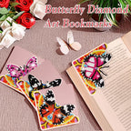 WIVICO 4Pcs Diamond Painting Bookmarks, Diamond Pearl Art Kits - Image 3