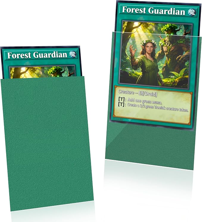 Green MTG Card Sleeves 200 Pack Matte Trading Card Sleeves Sturdy Card Protector by Unknown