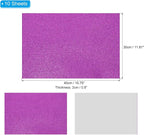 PATIKIL Purple Shiny EVA Glitter Foam Sheet 16x12 Inch 2mm Thick - Image 2