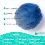 Natural Wool roving, 2 OZ. Best Wool - Image 3