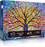 Tree of Life Mosaic Puzzles for Adults 1000 Pieces, Challenging Jigsaw Puzzles - Image 8