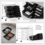 Giantex 9 Drawers Rolling Cart, Classroom Organizers, Storage Cart - Image 5