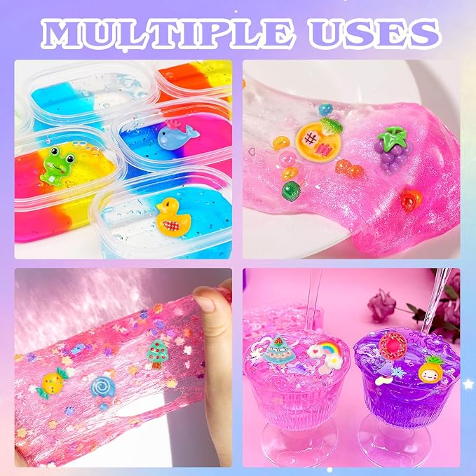 175 Pack Slime Making Supplies Kit, Slime Add Ins Accessories Includes Slimes - Image 7