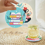 8 Pcs Book Diamond Art Coasters Kit - Image 2