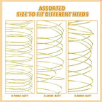 Funrous 5 Rolls 5 Size Jewelry Wire 18, 26 Gauge Copper Wire Kit Jewelry - Image 2