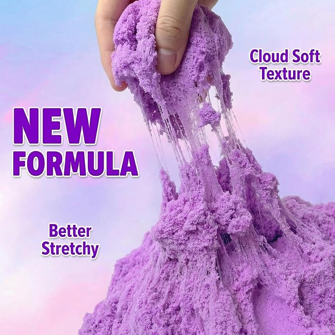 Carolart 10 Colors Cloud Sand, Stretch Sensory Sand Refill - Image 7