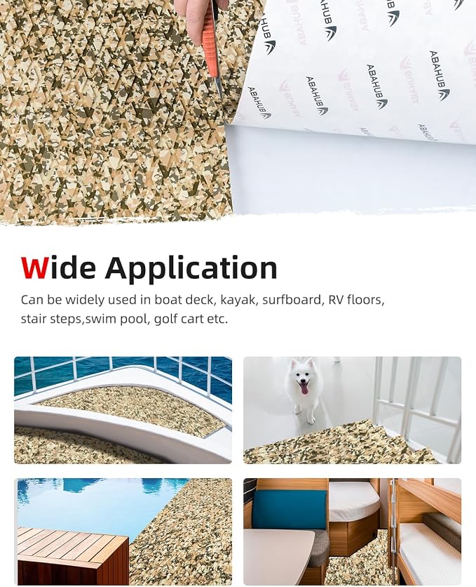Abahub EVA Foam Boat Flooring Self-Adhesive Decking Surfboard Traction Pad | - Image 5
