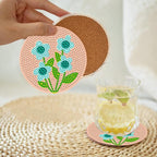 EWJRNSF 8 PCS Fall Diamond Art Coasters DIY Kit - Image 4