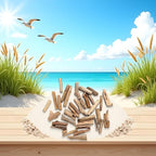 20 Pcs Natural Driftwood Pieces Branch Slices Craft Sticks Beach Decor DIY - Image 4