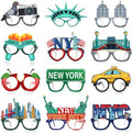 Pajean 36 Pcs New York Party Decorations Eyeglasses Themed Paper Glasses New by Pajean
