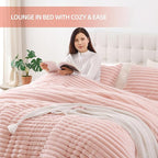 Smoofy Fluffy Queen Size Comforter Set 3 Pieces - Image 6