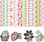 Tintnut Strawberry Heat Transfer Vinyl, 12 Sheets 12"x10" Iron on Vinyl | by Tintnut
