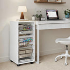 WOPITUES Storage Drawer Cart, Mobile Storage Cabinet, Makeup Storage - Image 6