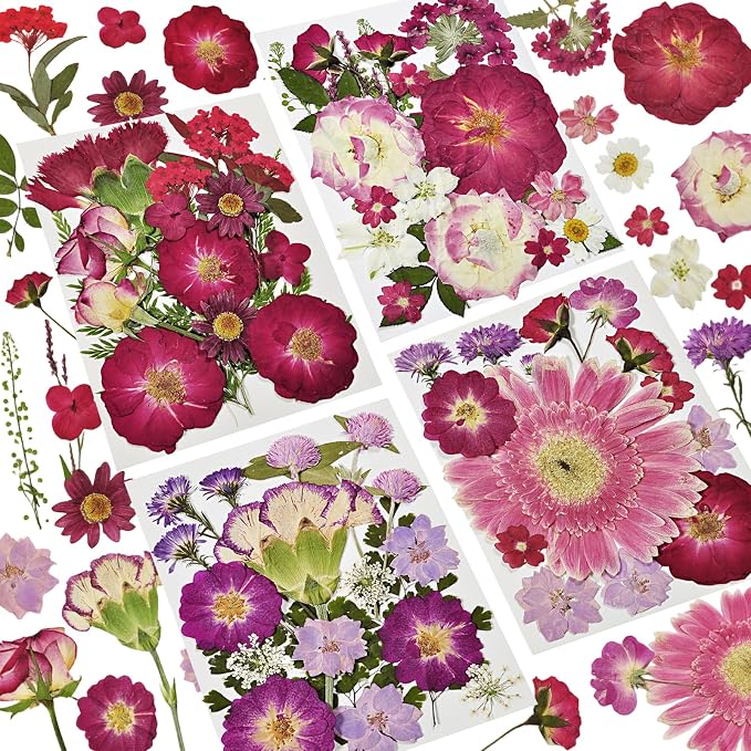 Dried Pressed Flowers for Resin | Real Pressed Flowers Dry Leaves Bulk Natural by CONVELIFE