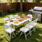 Folding Table, 5 FT Foldable Plastic Table - Image 4