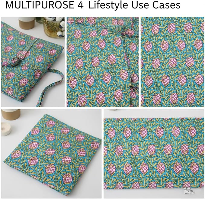 E-Tailor® Hand-Block Printed Pre-Cut Cotton Fabric Ideal - Image 4