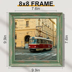 Vittanly 8x8 Picture Frames Set of 2, Ornate Vintage Photo Frame - Image 3