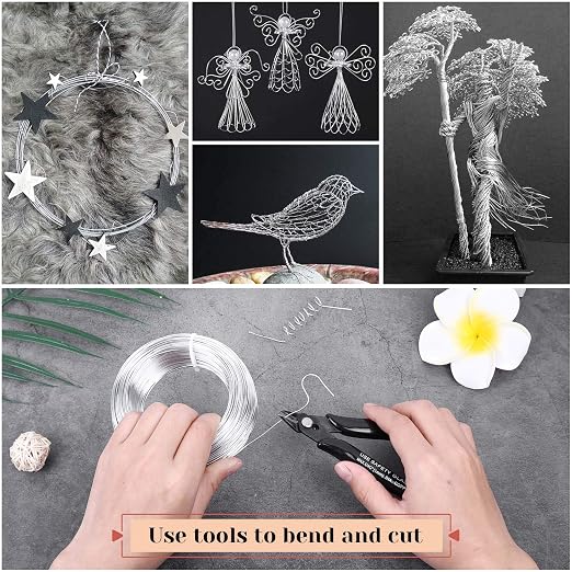 18 Gauge Aluminum Craft Wire Jewelry Making, 328 FT Metal Wire Armature - Image 2
