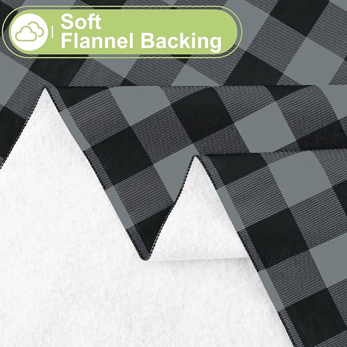 Smiry Rectangle Table Cloth, Waterproof Vinyl Tablecloth - Image 4
