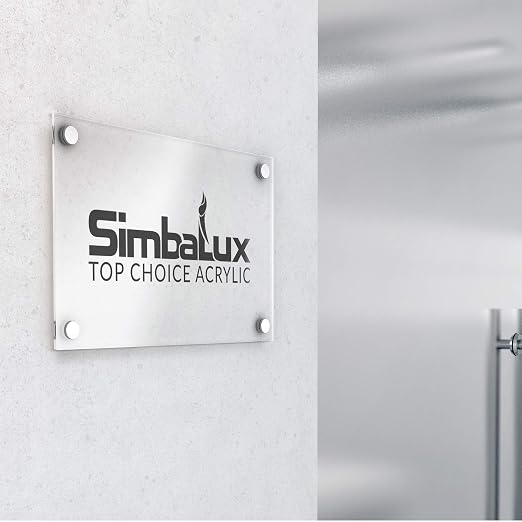 SimbaLux Acrylic Sheet Clear Cast Plexiglass 12”x12” 1/8” Thick 3mm, 4 Pack | - Image 8