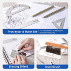 Nicpro 21PCS Professional Drafting Tools & Geometry Set - Image 3