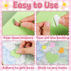 1630Pcs Foam Shape Stickers, Self Adhesive EVA Foam Stickers - Image 4